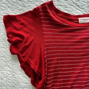 Anthropologie flutter-sleeve top